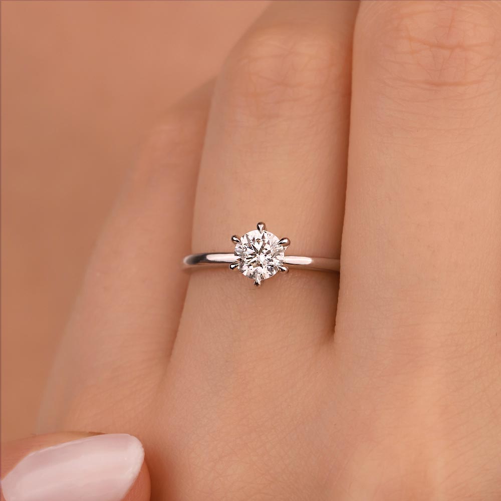 0.40 Karat Pırlanta Tiffany Forever Tektaş Yüzük