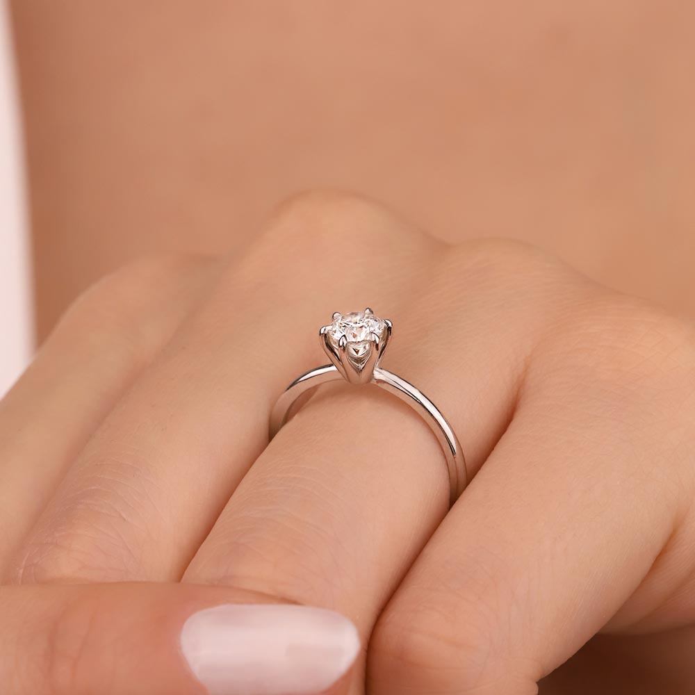 0.40 Karat Pırlanta Tiffany Forever Tektaş Yüzük